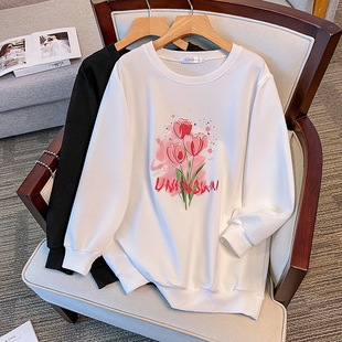200/350kg large super plus size 300kg loose autumn sweater bust/150/160/170-6031