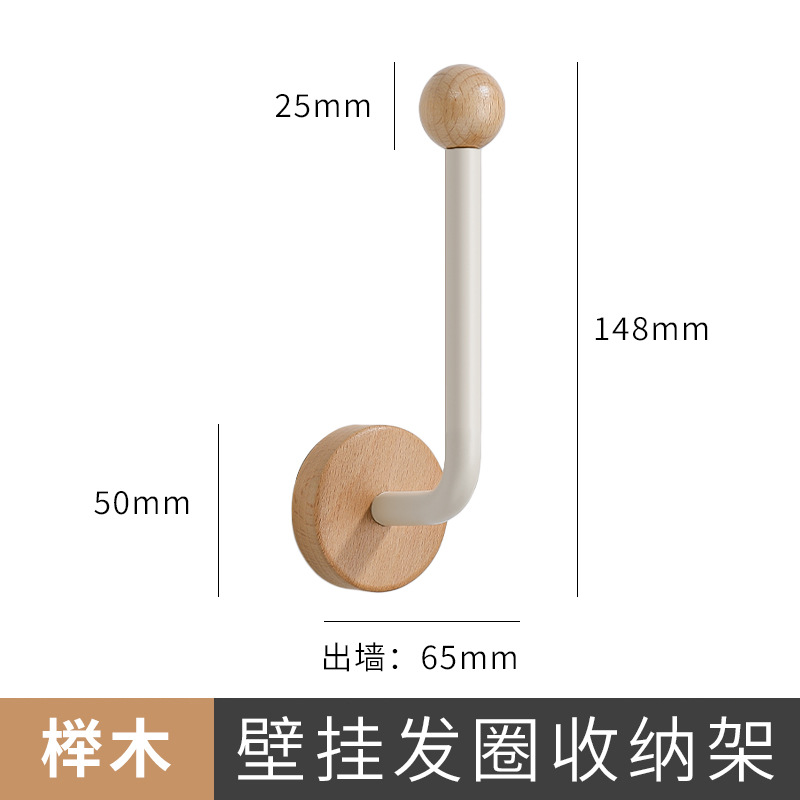 Gancho de ropa de madera negra de nuez no perforado detrás de la puerta de la pared del armario de vestíbulo de la pared del gancho adhesivo de ropa de pintura