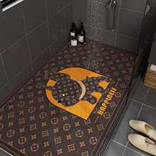 轻奢浴室防滑垫淋浴房镂空洗澡沥水脚垫丝圈地垫可裁剪耐脏易打理