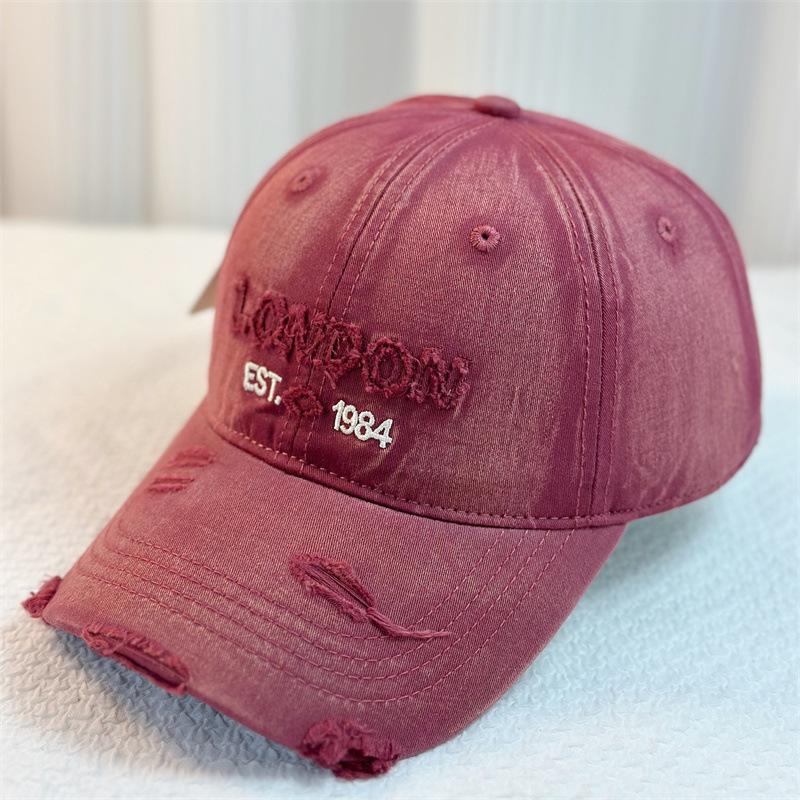 Primavera nueva cabeza grande vaquero lavar gorra de pato para niños blando sombrero de béisbol americano sombrero de moda masculino sombrero protector solar