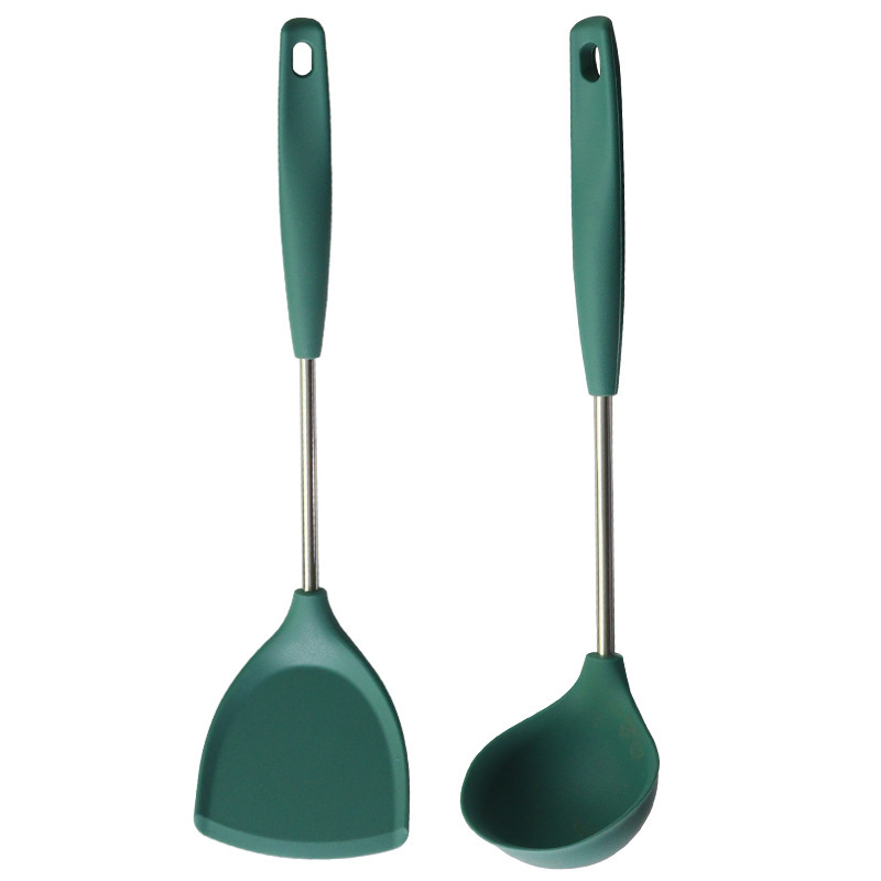 7 piezas de acero inoxidable inadherente silicona de cocina de silicona de grado alimenticio al por mayor