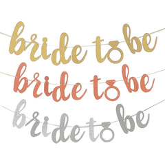 Cross-border flash letter bride to be lace wedding celebration wedding anniversary decoration flag wholesale