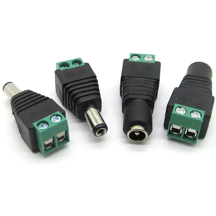 12В штекер для мониторинга питания, DC-гнездо, переходник 12V 5.5×2.1 мм