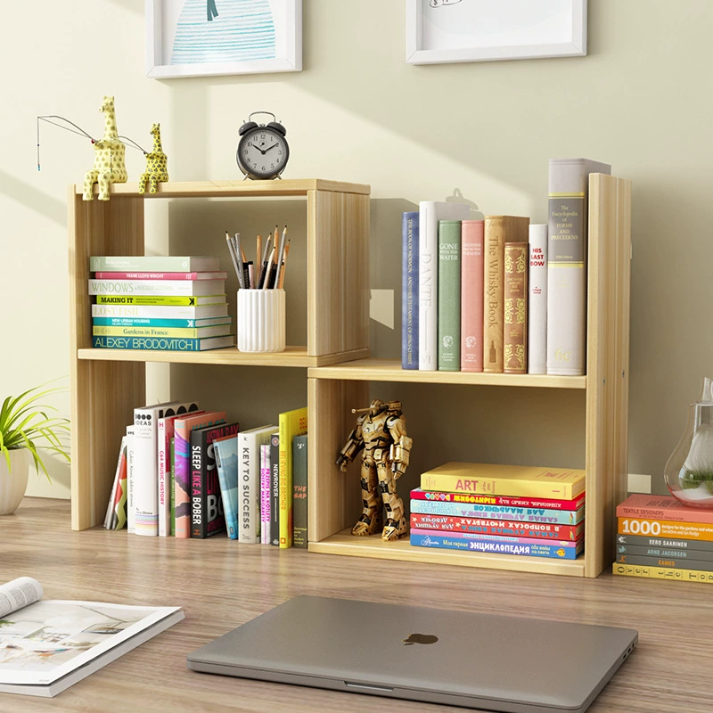 Простая настольная выдвижная книжная полка для офиса, студентов и детей, экономичная простая полка для хранения, сращивание