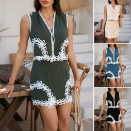 连衣裙;时尚休闲套装;女式T恤