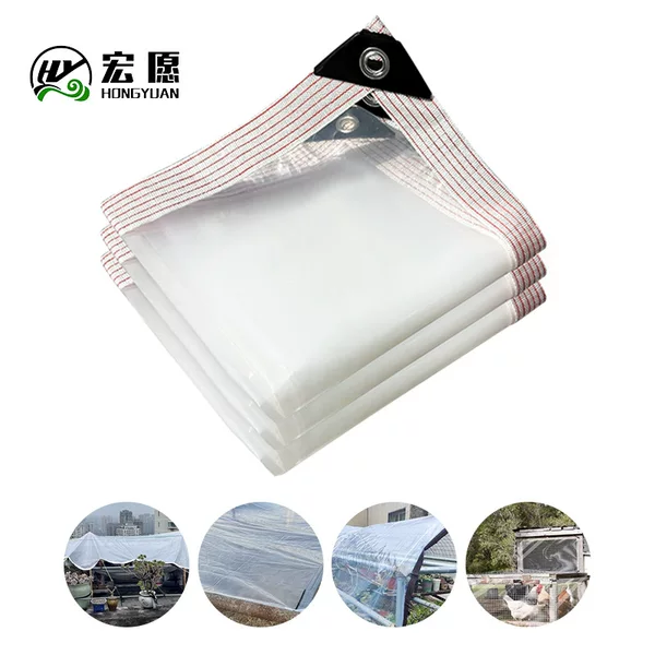 Cross-Border Shipping of Transparent Rainproof Cloth, Thickened Rainproof and Waterproof Tarpaulin for Outdoor Balconies, Cars, and Gardens