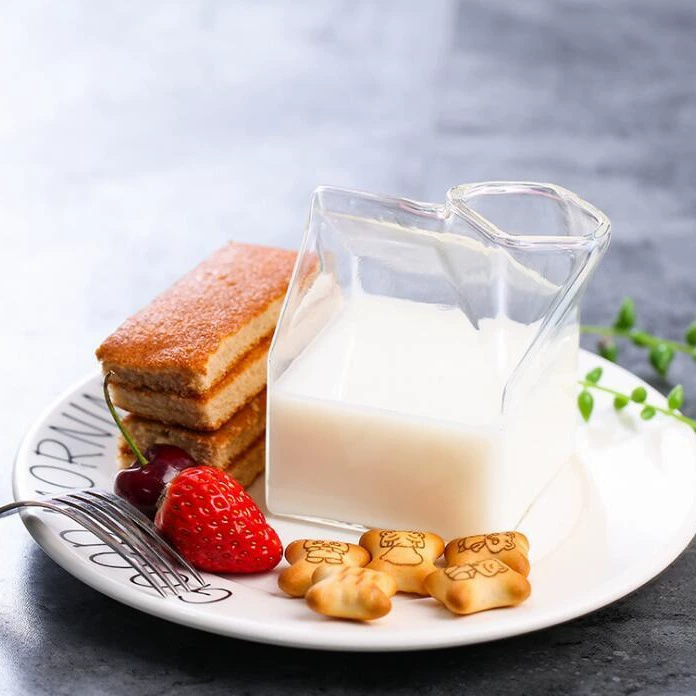 Поставщик Zhenghui Milk Box Cup Home Высокотемп INS высокая ценность стеклянная чашка детская молочная чашка чашка для завтрака