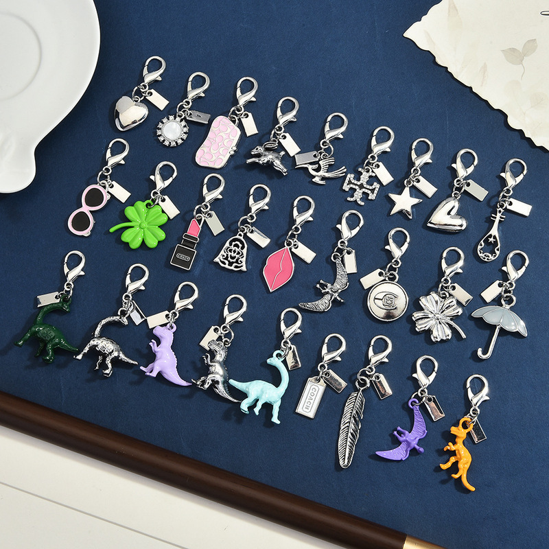 Fun Multi-Element Metal Hanging Pendants in Dinosaur, Beauty, Star, Moon, and Plant Shapes, Unique Design Personalized Pendants Wholesale Price Fun Multi-Element Metal Hanging Pendants in Dinosaur, Beauty, Star, Moon, and Plant Shapes, Unique Design Personalized Pendants Wholesale Price
