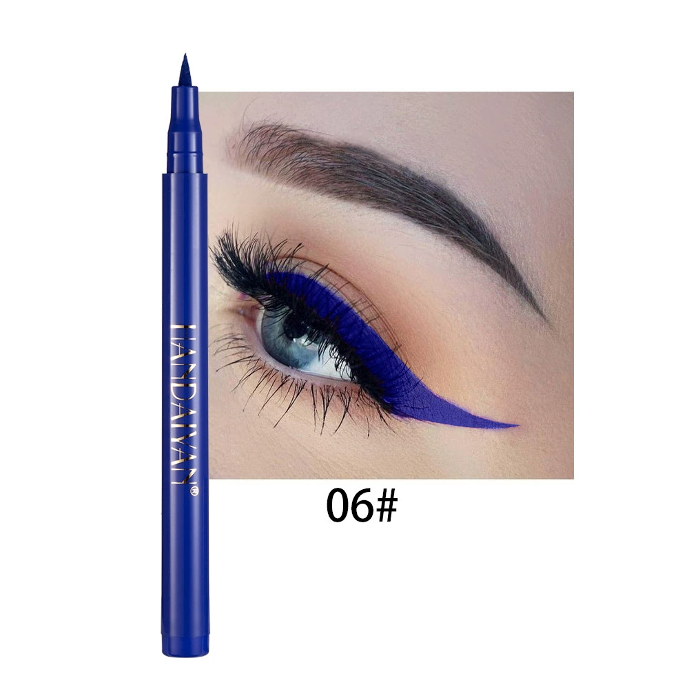 Eye Pencil (HANDAIYAN) Rainbow Makeup Primer, Waterproof Smudge‑Proof, 12 Colors, 1.6 g