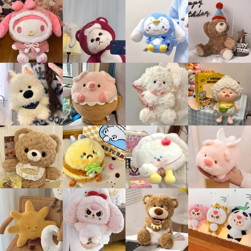 Plush Toys Trending Models 8inch Claw Machine Dolls 25cm Small Size Wedding Throw Dolls Cross-Border Wholesale Plush Toys Trending Models 8inch Claw Machine Dolls 25cm Small Size Wedding Throw Dolls Cross-Border Wholesale