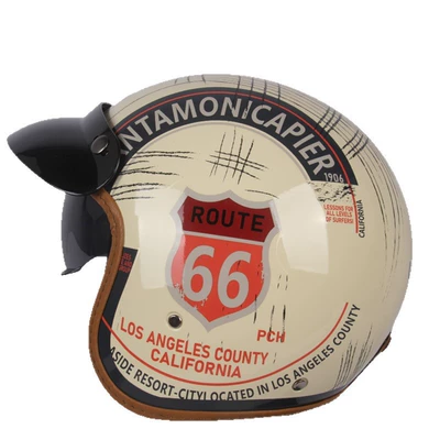 Motosiklet kaskı (dəbilqə) Vehicle Retro Helmets for Men