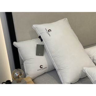 Comfortable Carona Goose down Pillow Core, White Goose down Pillow, Full and Comfortable Three-Dimensional down Pillow Core, Single Pillow