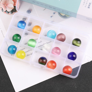 Opal ball decoration Crystal agate colorful 2cm non-hole beads raw stone polishing wholesale Crystal Craft Gift