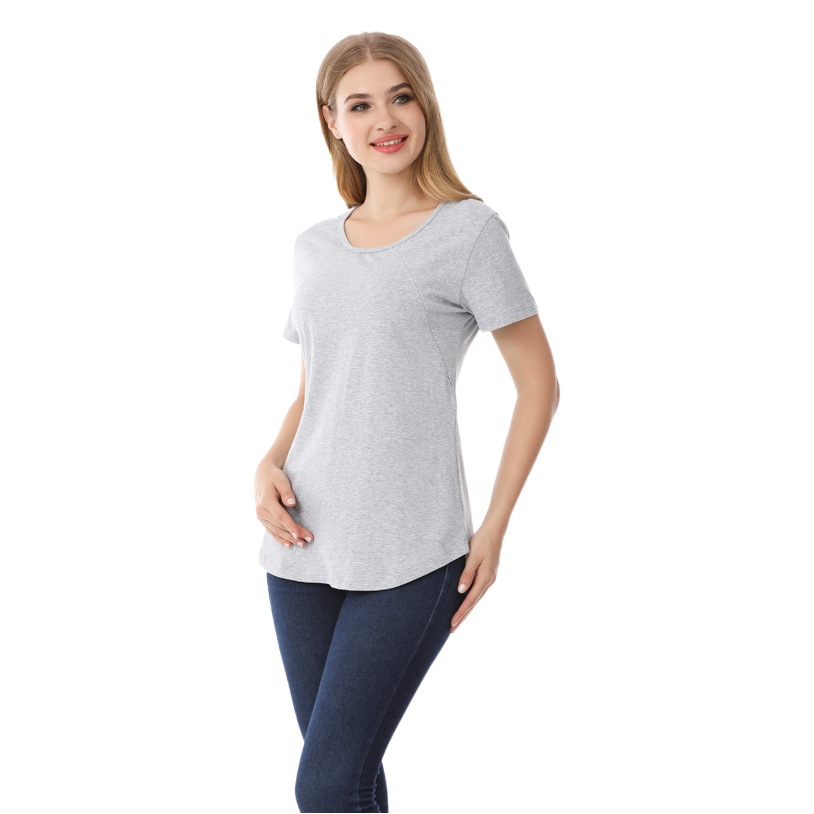 Emotionmoms breast-feeding clothes wearing short-sleeved t-shirt for pregnant women summer plus size cross-border S-4XL