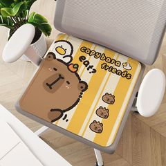 Cartoon animal seat cushion chair pad office chair ice silk mat home stool anti-slip and durable seat cushion