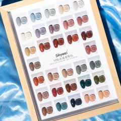 新款32色遮瑕色冰透色半透裸色玉脂冰膚裸透果凍冰透膠甲油膠套裝