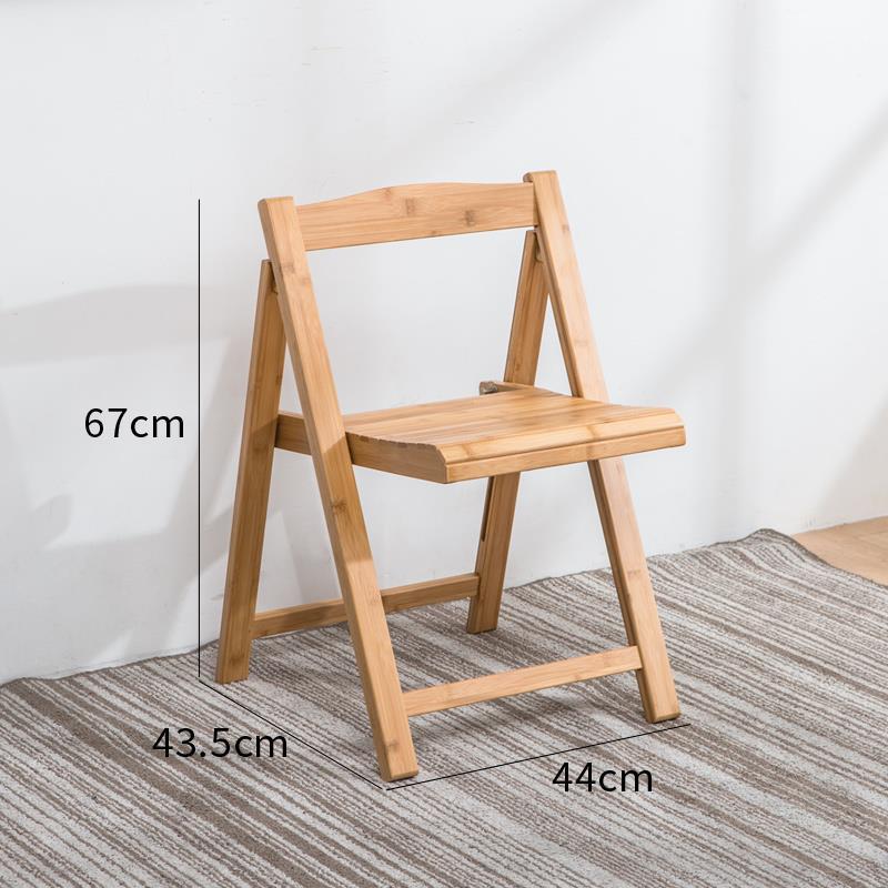 Silla plegable de madera maciza mesa de comedor y silla trasera Silla de comedor de madera maciza Silla de restaurante taburete respaldo hogar