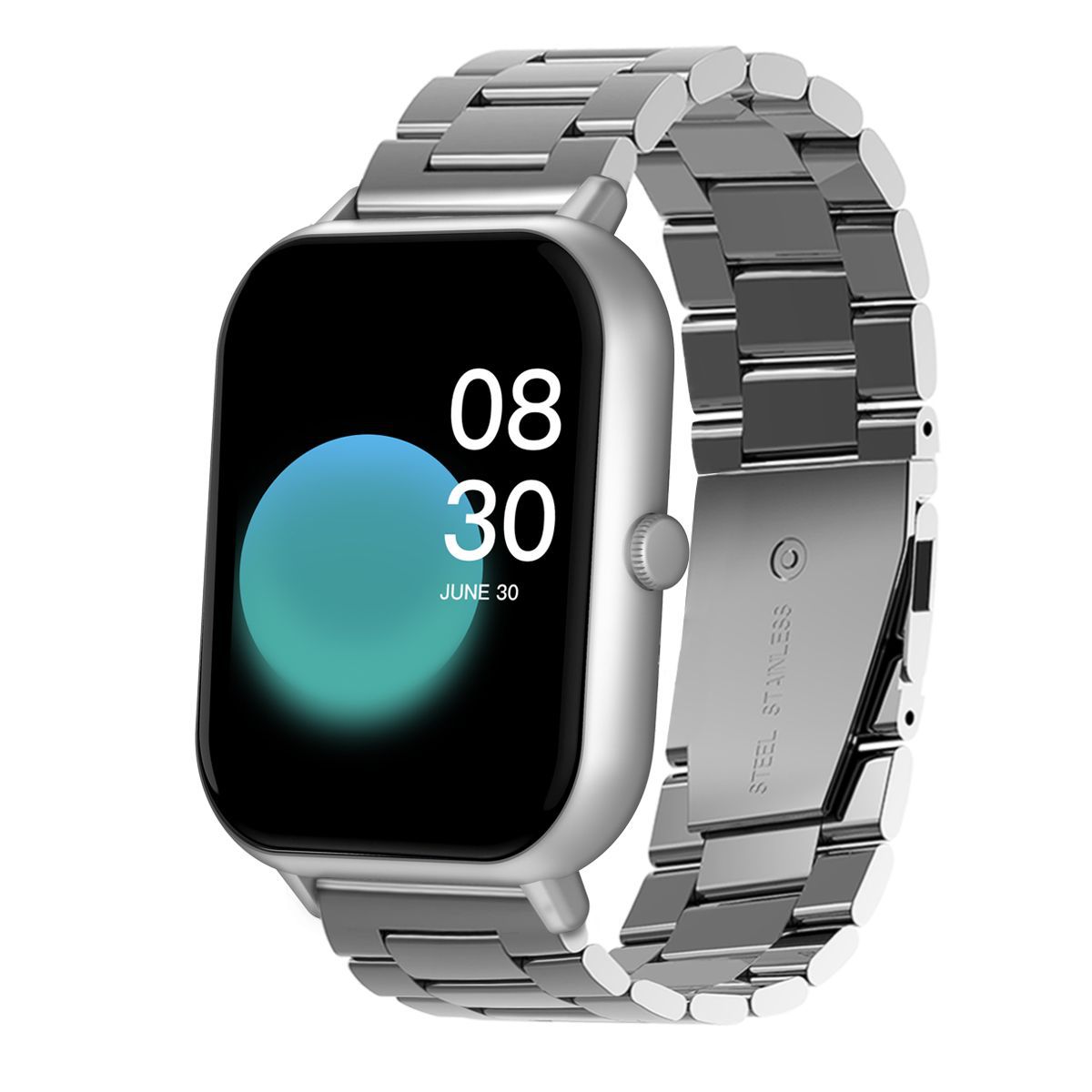 은색의 견고한 강철 스트립 3개