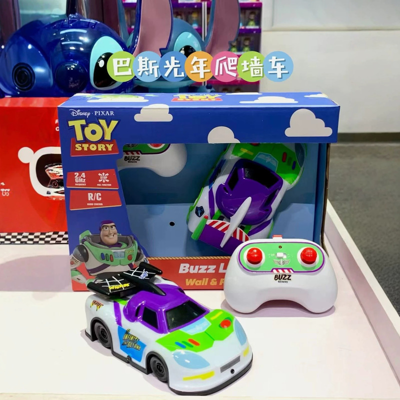 Disney Toy Story Buzz Lightyear Remote Control Wall-Climbing Car with Lights Boys' Children's Day Toy Car Gift