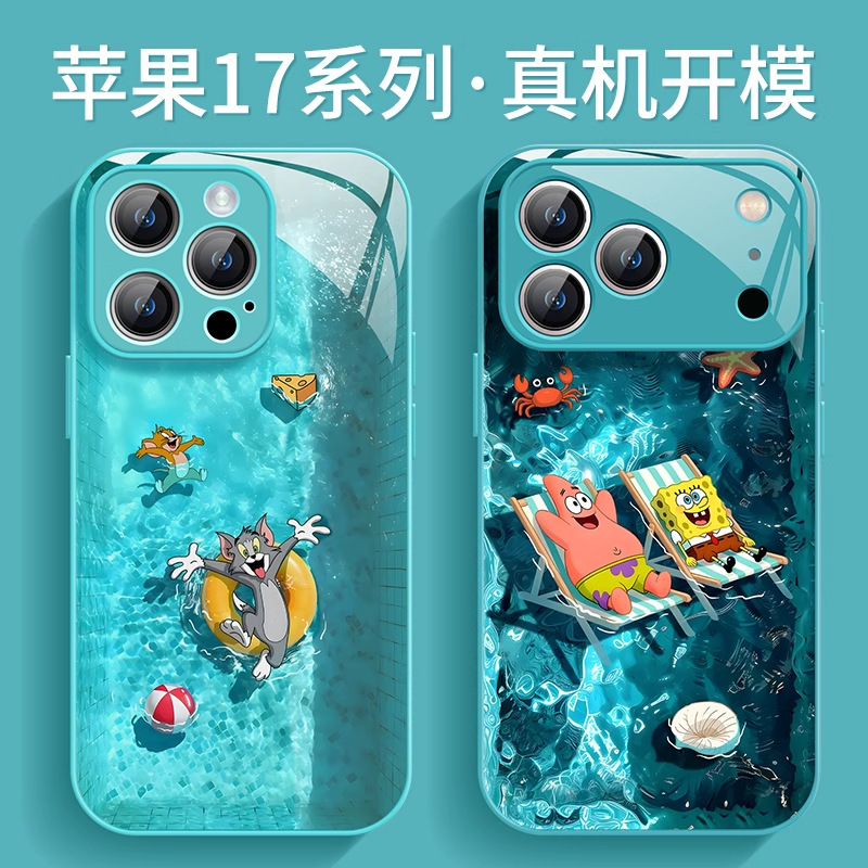 Tom and Jerry Spongebob Squarepants Apple 17Promax Mobile Phone Case Iphoneair Liquid Glass 16 Full Cover Set Tom and Jerry Spongebob Squarepants Apple 17Promax Mobile Phone Case Iphoneair Liquid Glass 16 Full Cover Set