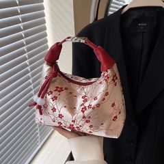 新中式小众红色斜挎包包女国风刺绣手提包2025新娘新款婚包单肩包