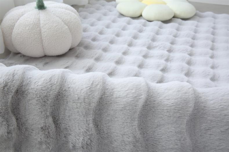 Ins Cream Style Scandinavian Plush Winter Thick Living Room Coffee Table Blanket Carpet Bay Window Tatami Bedroom Bedside Blanket
