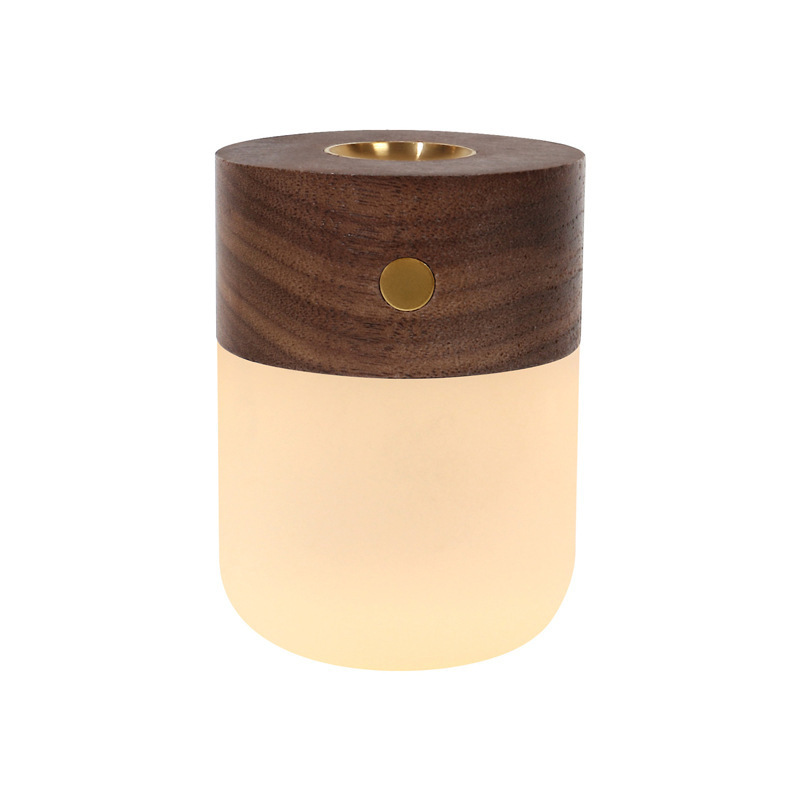 Solid Wood Aromatherapy Night Light, Heated Volatile Flameless Essential Oil Aromatherapy Bedroom Table Lamp, Yoga Aromatherapy Atmosphere Lamp