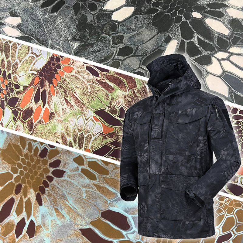 现货100D四面弹复合TPU摇粒绒软壳面料 户外防寒服棉衣冲锋衣面料