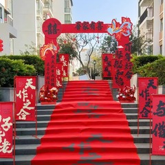 结婚kt板拱门装饰套装婚礼迎宾支架路引挂布农村院子布置用品大全