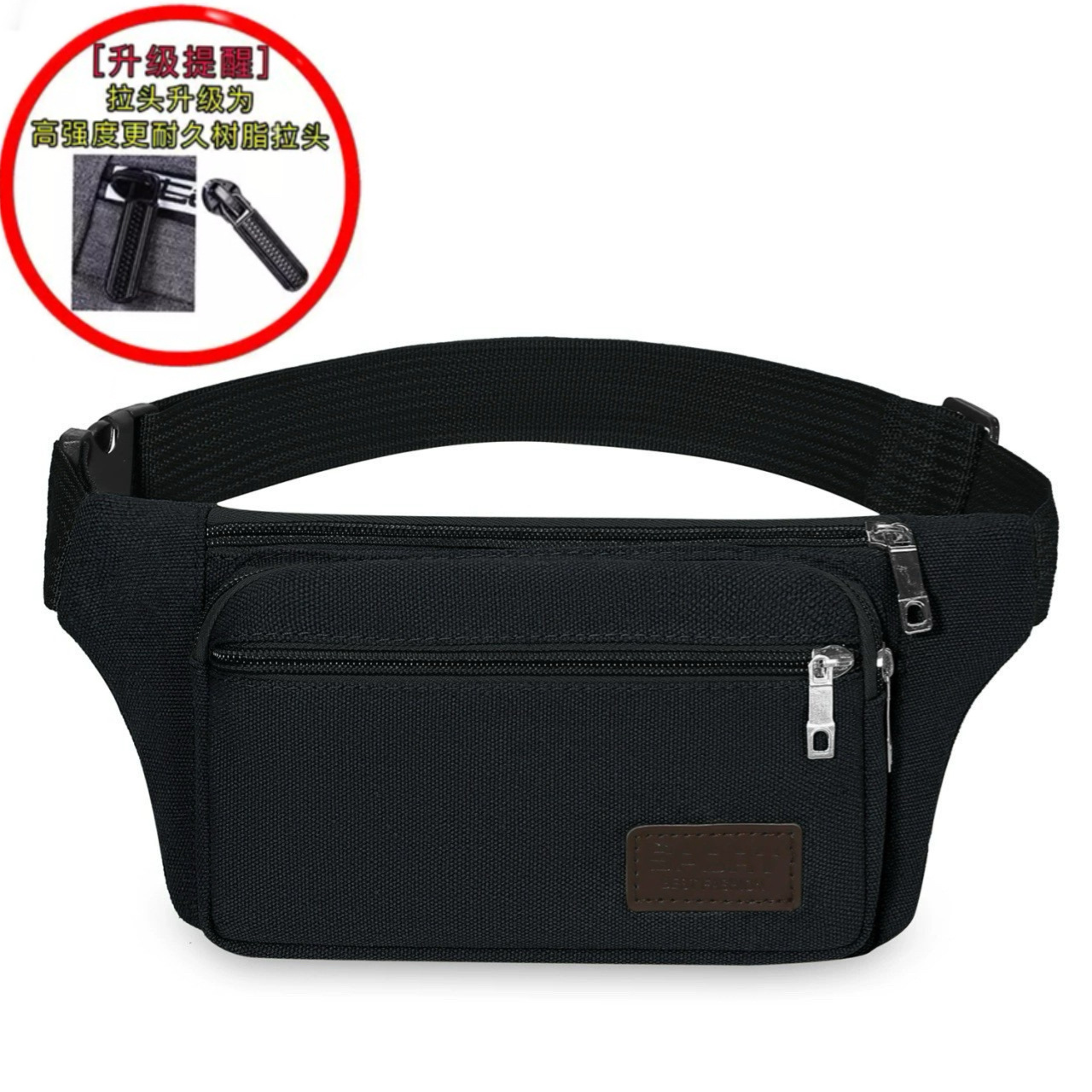 Riñonera de lona para hombre con bolsillo para teléfono, riñonera resistente para mujer, multifuncional, bandolera