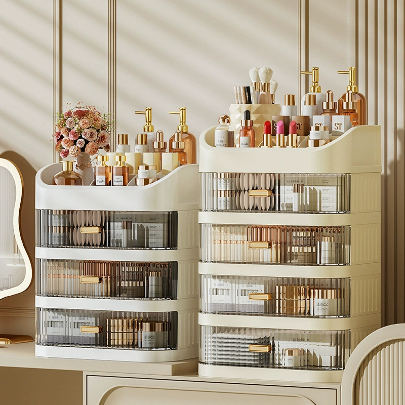 Косметическая коробка для хранения Продвинутые сенсорные комоды туалетный столик столешница шкаф для ухода за кожей шкаф для ванной комнаты