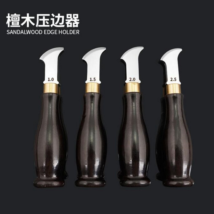 黑檀木划线器皮革划线工具手动多功能压槽器起鼓边线器檀木压边器