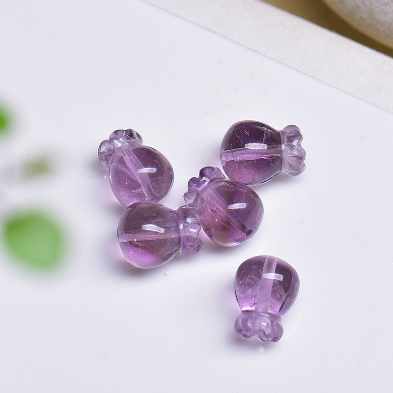 Natural White Crystal Accessories Amethyst Citrine Bracelet Accessories DIY Bracelet Crystal Necklace Accessories Loose Bead String