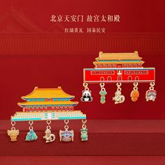 紫禁城太和殿天安門冷蔵庫マグネット金属マグネット北京古代建築博物館文化創造旅行記念品