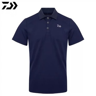 Daiwa Polo Shirt Short-Sleeved De-5223Cs Lapel T-Shirt Sun Protection Quick-Drying Breathable Casual Short-Sleeved
