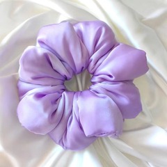 30姆米真絲睡眠枕頭髮圈大號桑蠶絲大腸發圈填充棉大號發繩頭繩