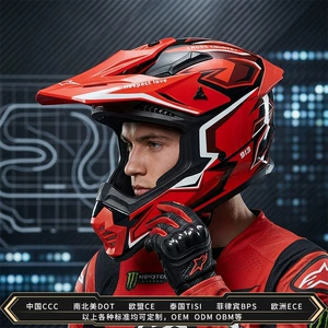 3C Certified Mountain Road Off-Road Motorcycle Helmet Full-Face Helmet for Men and Women, Electric Motorcycle Helmet for All Seasons, Summer Rally Helmet