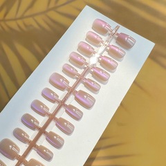 30片手工穿戴美甲魅紫色變色龍新款高級感顯白可拆卸美甲貼片