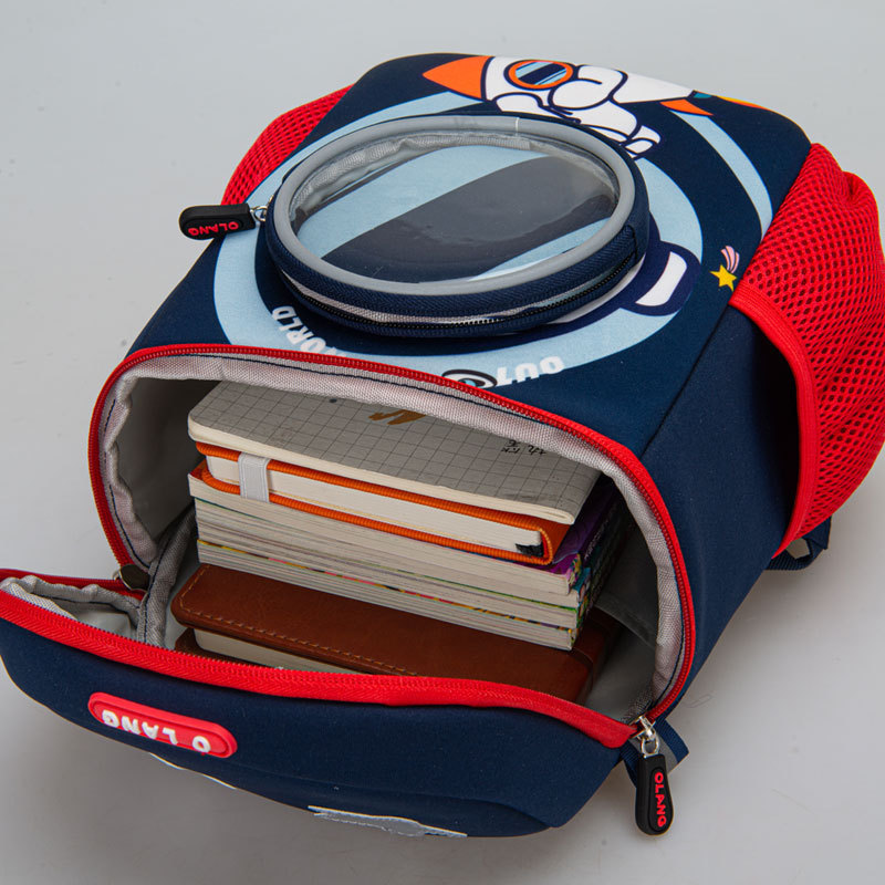 2023 nueva mochila de jardín de infantes mochila de niños de primer grado anti-perdida de dibujos animados de gran capacidad de comercio exterior transfronterizo