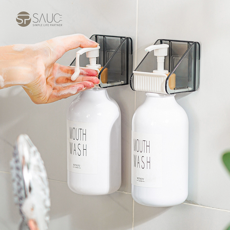 Shower gel rack punch-free shampoo bracket bathroom detergent rack bathroom hand sanitizer Wall hanger