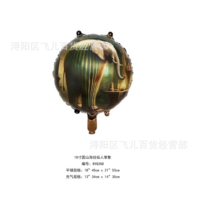 跨境美国山海经tungtungsahur木棍人tralalo鲨鱼铝膜生日派对气球|undefined