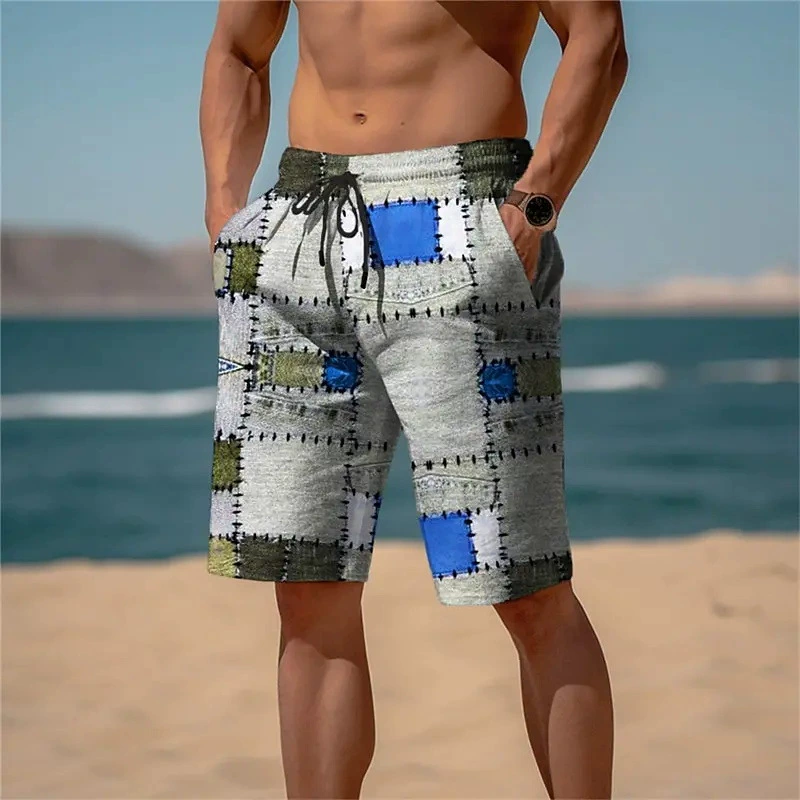 Summer shorts for leisure, 3D, print