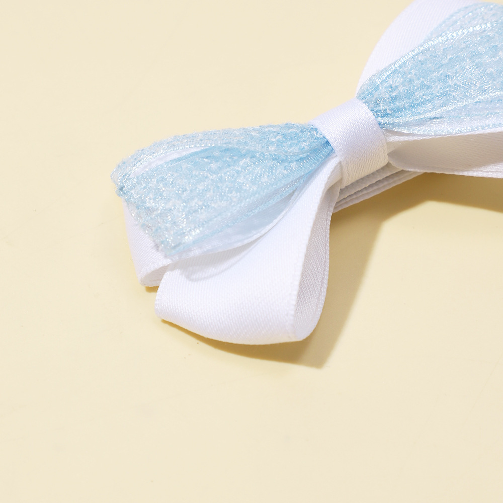 Carino fermaglio per capelli per bambini europei e americani commercio estero transfrontaliero nuovi accessori per capelli per bambini ragazze fiocco tinta unita clip all'ingrosso_voghion.com