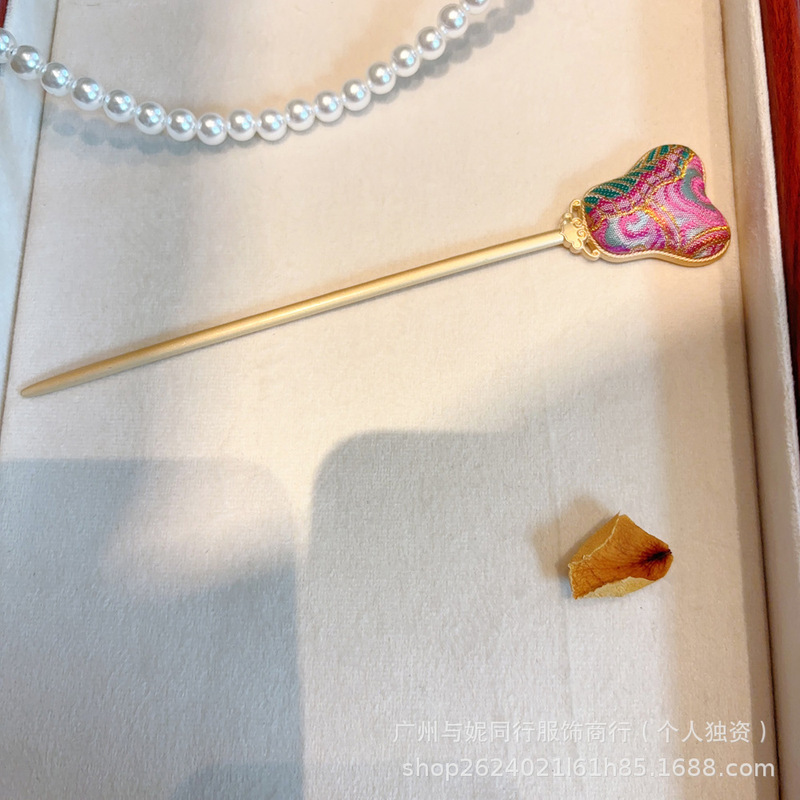[完成品] 純粋な手作りのシルク宋錦手作りの新しい中国風のレトロな頭飾りヘアピンブローチペンダントネックレスペンダント|undefined