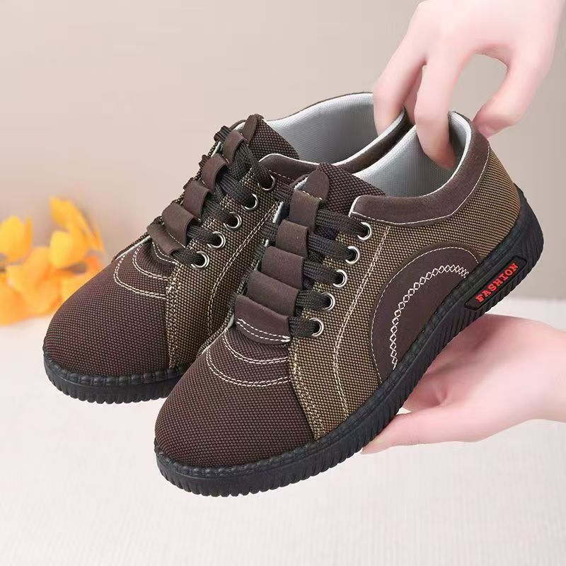Primavera y otoño Viejos zapatos de tela de Beijing zapatos individuales de mujer zapatos de cocina zapatos de trabajo para niños zapatos de trabajo antideslizantes camareros zapatos de mujer zapatos de trabajo con suelas blandas image 3