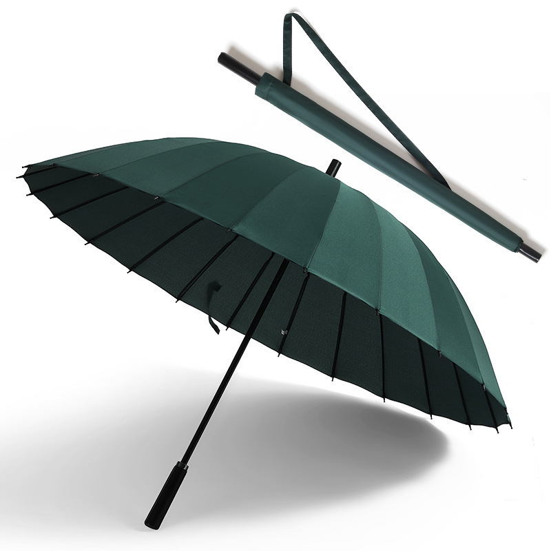 抗风24骨长柄超大号雨伞大量双人男女直杆自动晴雨伞广告|undefined