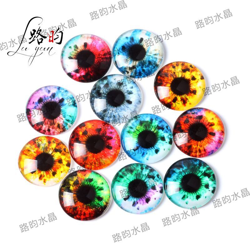 Accesorios decorativos de ojo de serpiente con gemas y cristales para manualidades y adhesivos