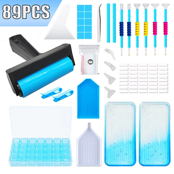 Gradient blue 89PCS