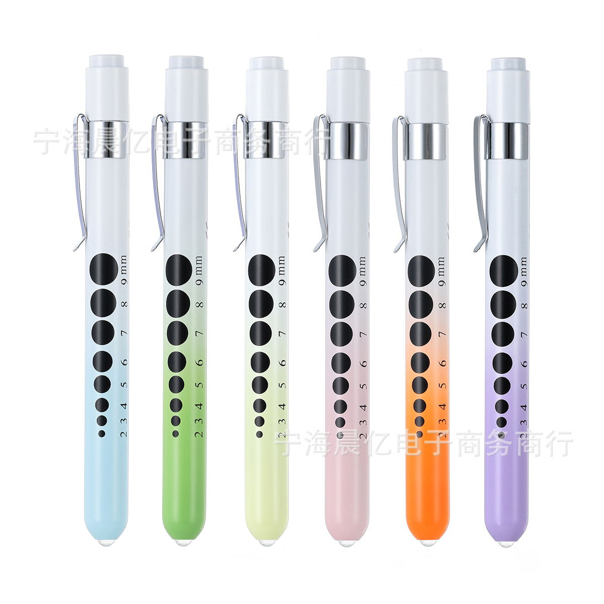 渐变色系医生用手电筒瞳孔笔灯LED灯工厂直供