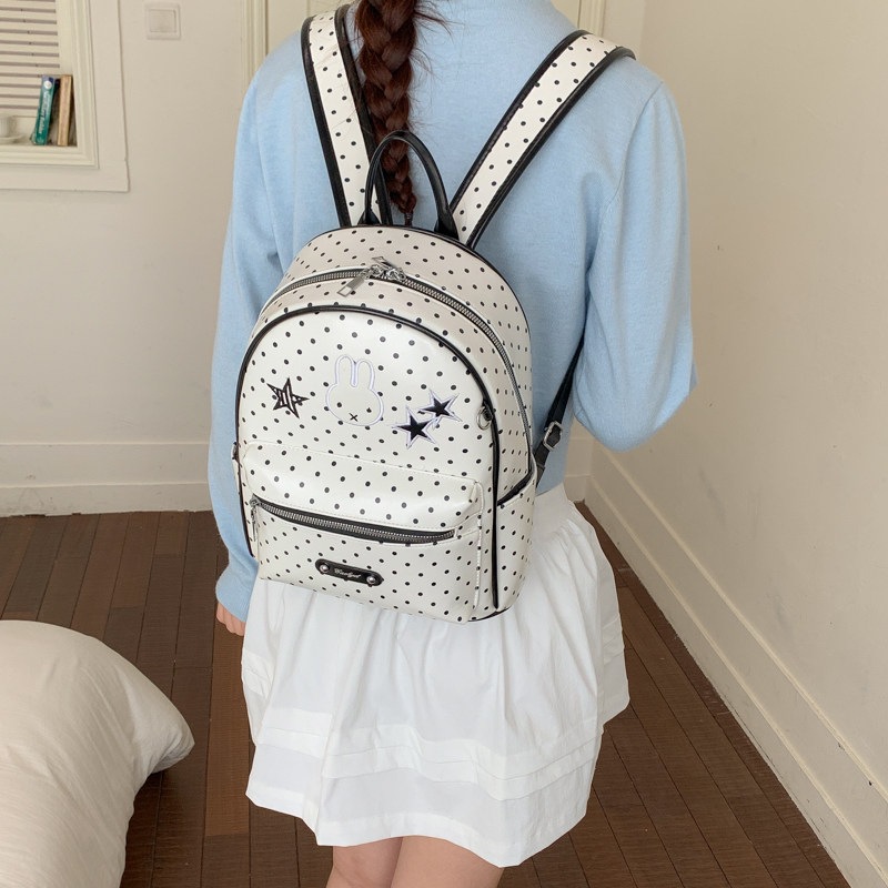 2026 mochila, mochila de viento, estudiantes de clase, gran capacidad, conejo, caricatura de dibujos animados, linda mujer, nuevo estilo coreano.